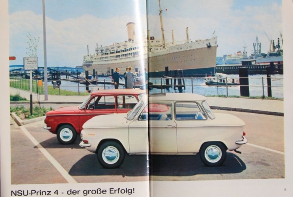 NSU Prinz Modelprogram 1962 Carbrochure (7246)